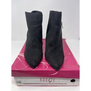 Women's Size 11 Rouge Helium Black Suede Feel Ankle Boots